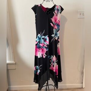 LUXOLOGY Floral Print Dress. Size 12